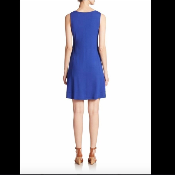NWT Eileen Fisher V-Neck Jersey Fit &‎ Flare Dress - Picture 2 of 8